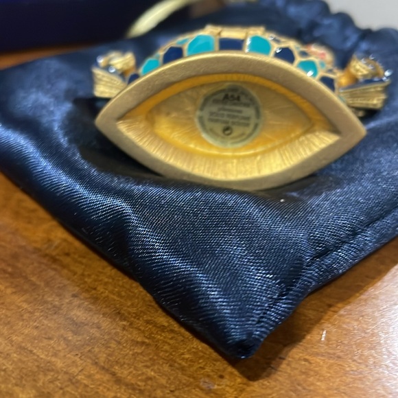 2004 ESTEE LAUDER JAY STRONGWATER TULIP QUARTET SOLID PERFUME COMPACT RARE - Picture 6 of 7